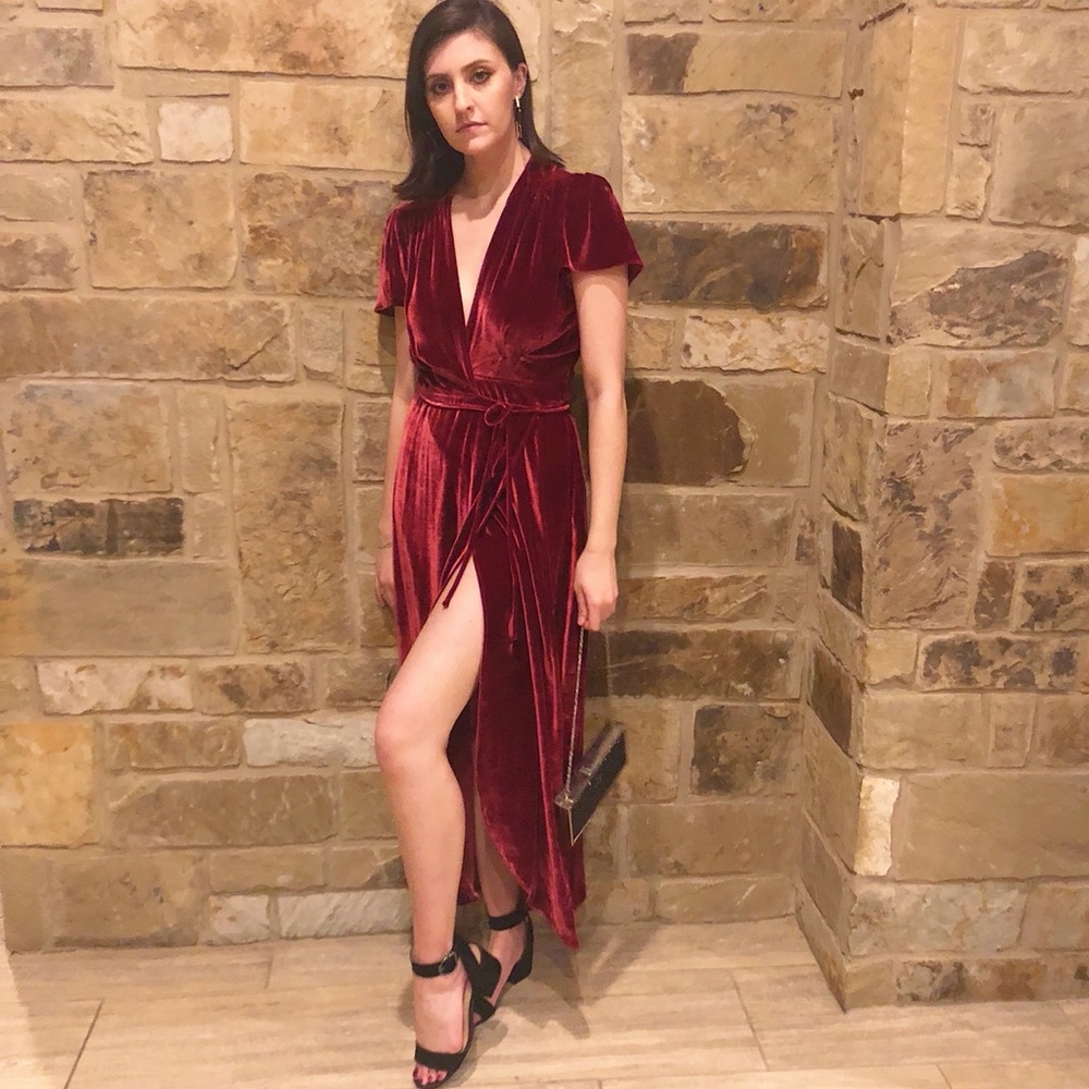 Reformation Velvet Dress